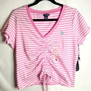 NWT! Polo Crop T-Shirt